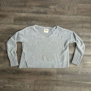 Gray V neck sweater